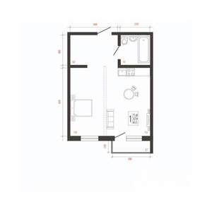 1-к квартира, вторичка, 41м2, 10/10 этаж