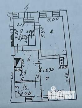 3-к квартира, вторичка, 55м2, 1/1 этаж