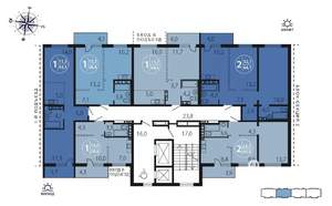 1-к квартира, вторичка, 43м2, 10/16 этаж