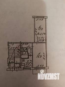 2-к квартира, вторичка, 44м2, 1/5 этаж