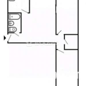 3-к квартира, вторичка, 55м2, 2/4 этаж