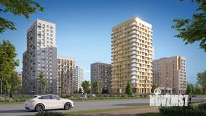 2-к квартира, строящийся дом, 65м2, 6/19 этаж