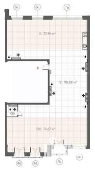 Студия квартира, вторичка, 249м2, 3/8 этаж