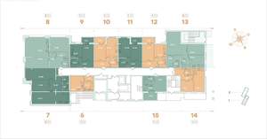 2-к квартира, вторичка, 81м2, 3/14 этаж