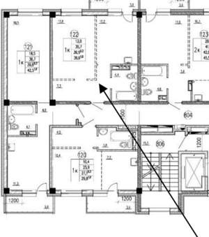1-к квартира, сданный дом, 33м2, 8/12 этаж