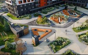 1-к квартира, строящийся дом, 32м2, 13/18 этаж