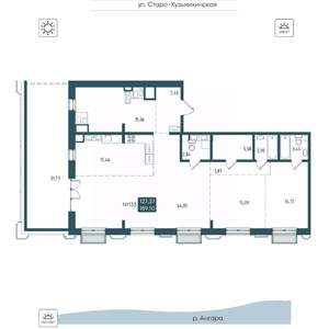 3-к квартира, вторичка, 159м2, 18/20 этаж