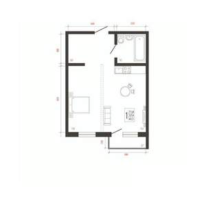 1-к квартира, вторичка, 41м2, 10/10 этаж