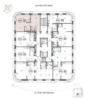2-к квартира, строящийся дом, 62м2, 16/20 этаж