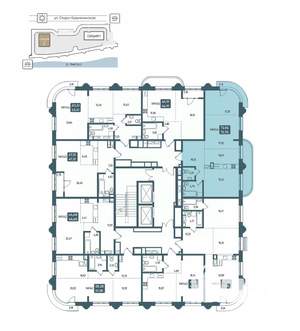 3-к квартира, вторичка, 76м2, 2/20 этаж
