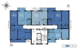 1-к квартира, вторичка, 45м2, 3/16 этаж