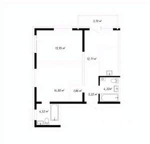 3-к квартира, вторичка, 61м2, 5/19 этаж