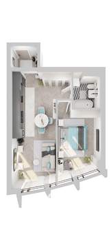 2-к квартира, вторичка, 51м2, 5/7 этаж