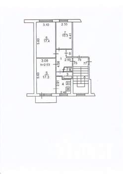 3-к квартира, вторичка, 61м2, 4/5 этаж