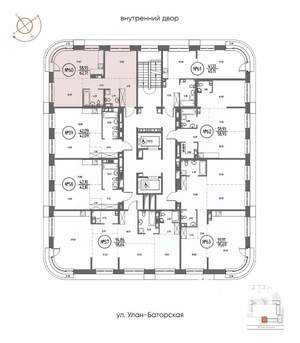 2-к квартира, строящийся дом, 63м2, 10/20 этаж