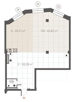 Студия квартира, строящийся дом, 125м2, 3/8 этаж