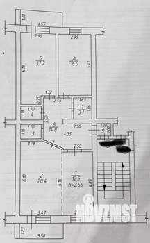 3-к квартира, вторичка, 89м2, 5/6 этаж